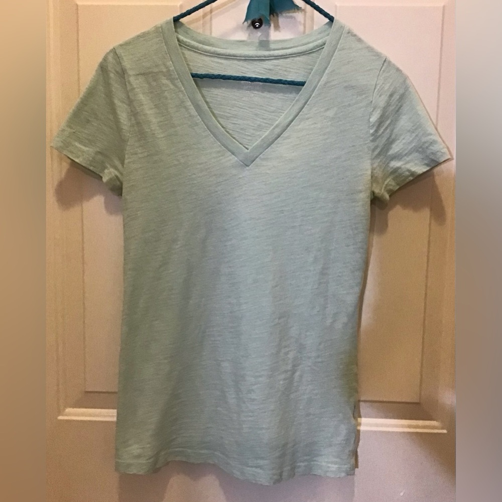 Mossimo Supply Co. Mint V-Neck Tee